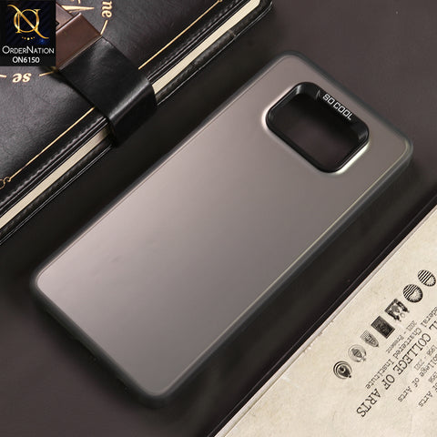 Xiaomi Poco X3 Cover - Gray - New Luxury Matte Metallic Bumper Case With Soft Borderes Protection