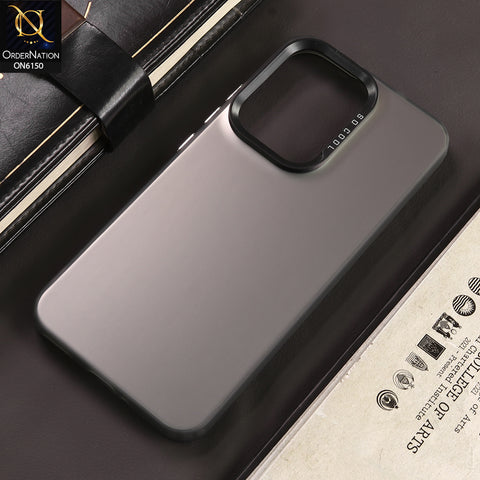 Oppo Reno 13 Cover - Gray - New Luxury Matte Metallic Bumper Case With Soft Borderes Protection