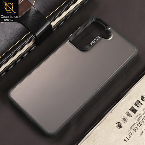 Samsung Galaxy S21 FE 5G Cover - Gray - New Luxury Matte Metallic Bumper Case With Soft Borderes Protection