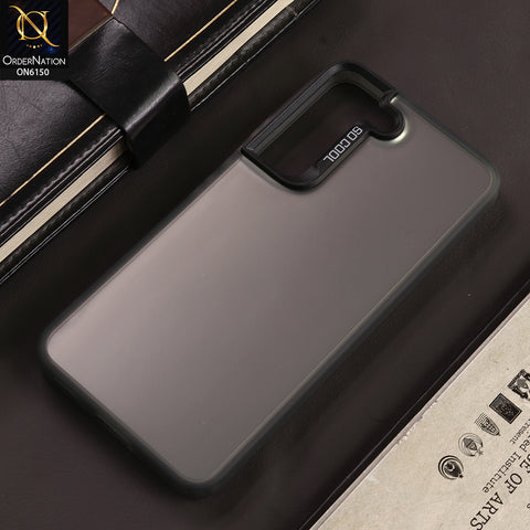 Samsung Galaxy S22 5G Cover - Gray - New Luxury Matte Metallic Bumper Case With Soft Borderes Protection
