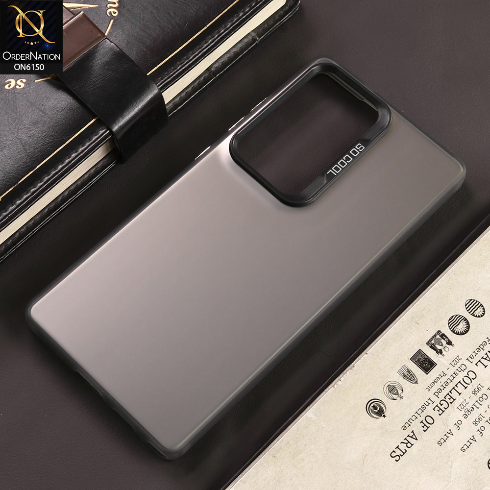 Samsung Galaxy S25 Ultra Cover - Gray - New Luxury Matte Metallic Bumper Case With Soft Borderes Protection
