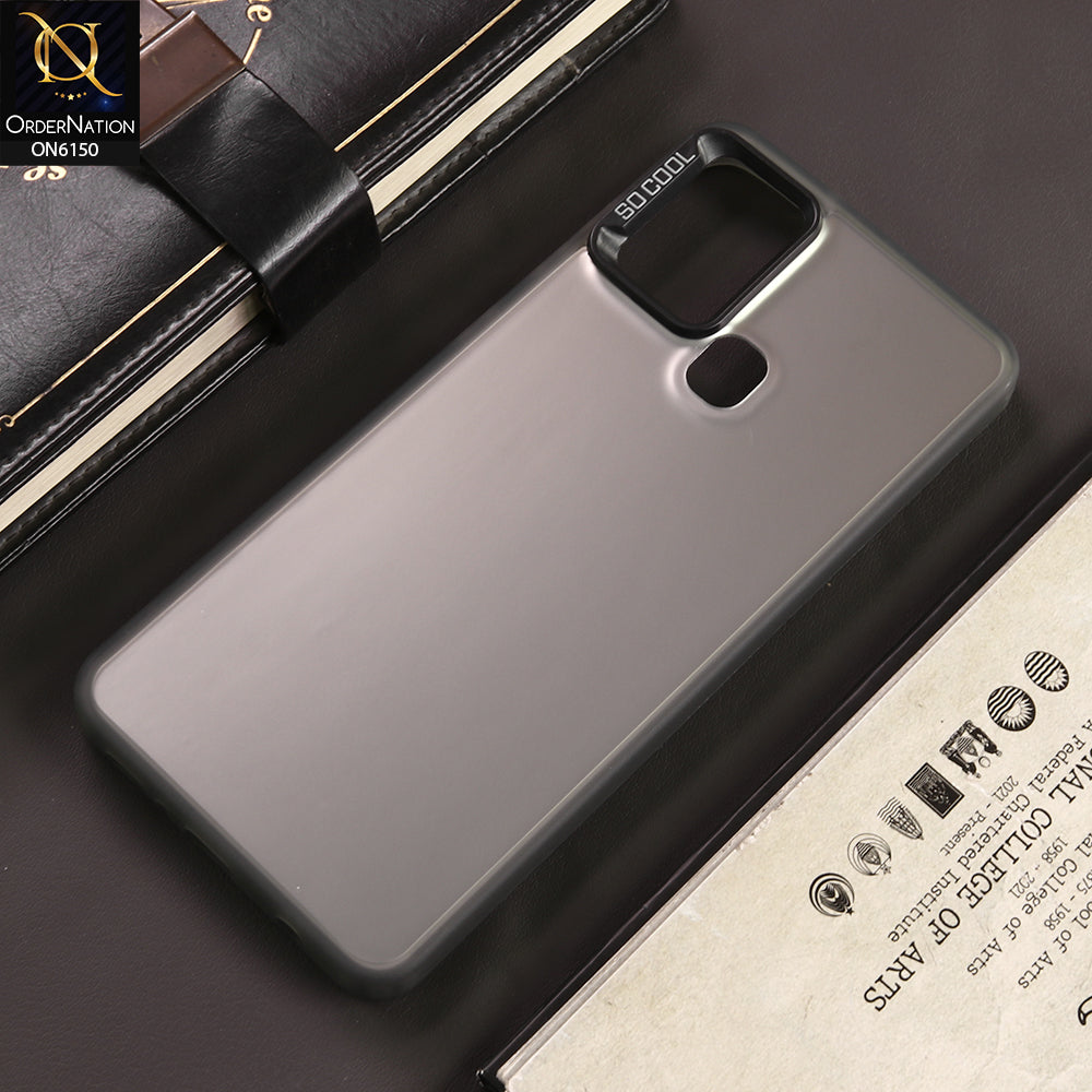 Samsung Galaxy A21s Cover - Gray - New Luxury Matte Metallic Bumper Case With Soft Borderes Protection