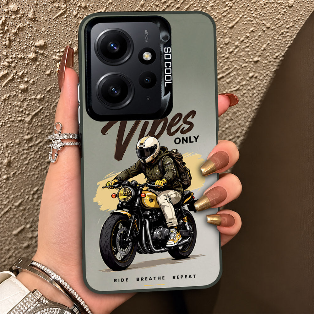 Xiaomi Redmi Note 12 4G Cover - Beyond The Asphalt Series - Lightweight Frosted Pearl Finish Anti-Fingerprint Shockproof Soft Borders Case
