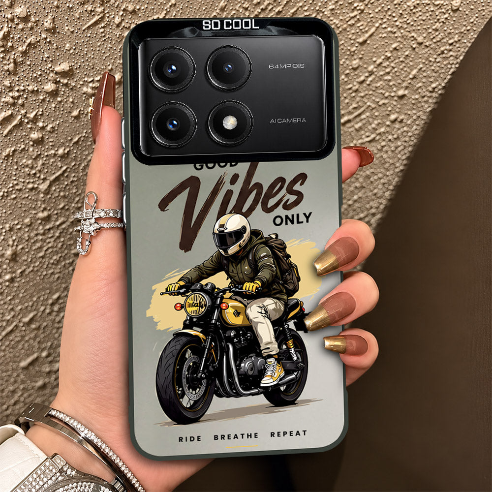 Xiaomi Poco X6 Pro Cover - Beyond The Asphalt Series - Lightweight Frosted Pearl Finish Anti-Fingerprint Shockproof Soft Borders Case