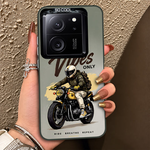 Xiaomi 13T Cover - Beyond The Asphalt Series - Lightweight Frosted Pearl Finish Anti-Fingerprint Shockproof Soft Borders Case