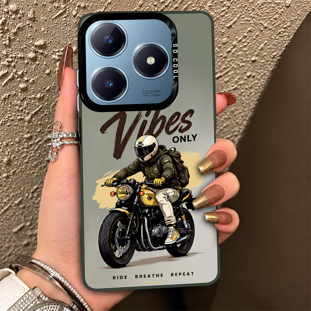 Realme C61 Cover - Beyond The Asphalt Series - Lightweight Frosted Pearl Finish Anti-Fingerprint Shockproof Soft Borders Case
