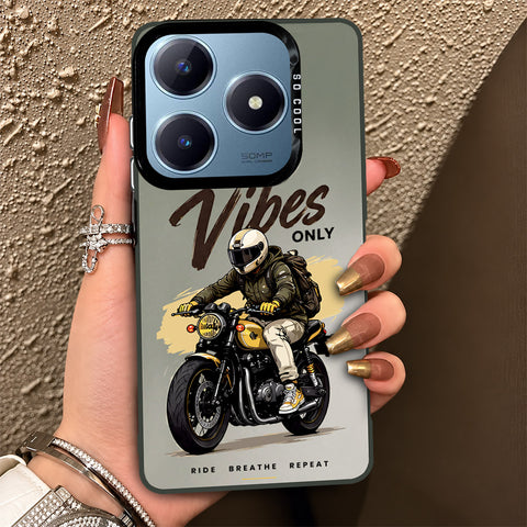 Realme C61 Cover - Beyond The Asphalt Series - Lightweight Frosted Pearl Finish Anti-Fingerprint Shockproof Soft Borders Case