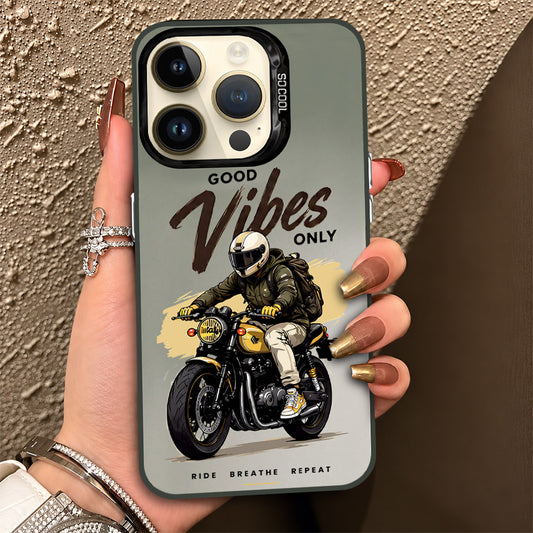 iPhone 14 Pro Max Cover - Beyond The Asphalt Series - Lightweight Frosted Pearl Finish Anti-Fingerprint Shockproof Soft Borders Case