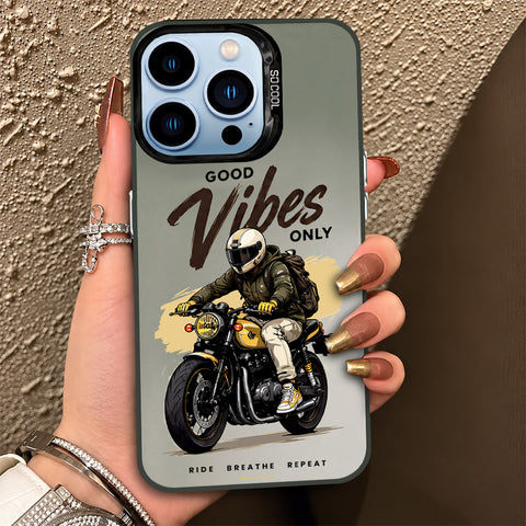 iPhone 13 Pro Cover - Beyond The Asphalt Series - Lightweight Frosted Pearl Finish Anti-Fingerprint Shockproof Soft Borders Case
