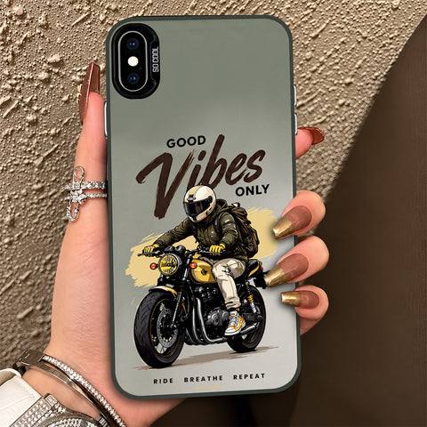 iPhone XS Max Cover - Beyond The Asphalt Series - Lightweight Frosted Pearl Finish Anti-Fingerprint Shockproof Soft Borders Case