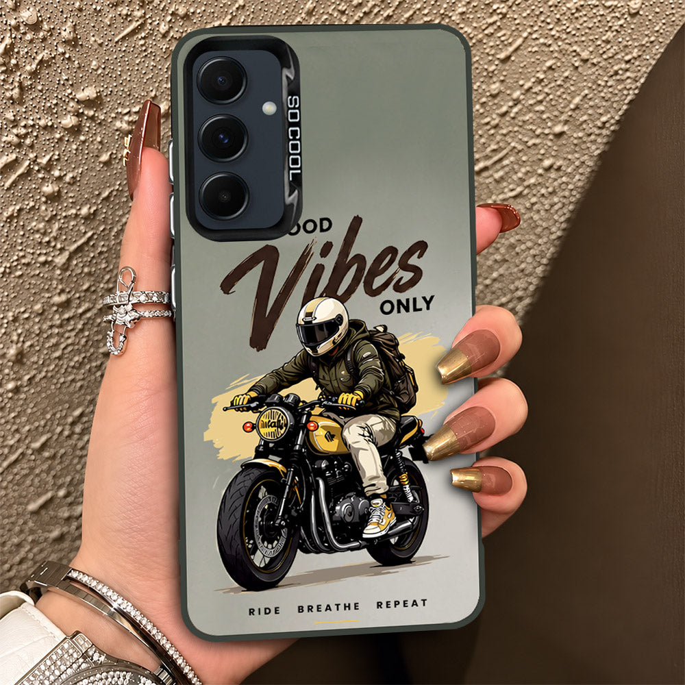 Samsung Galaxy A35 Cover - Beyond The Asphalt Series - Lightweight Frosted Pearl Finish Anti-Fingerprint Shockproof Soft Borders Case