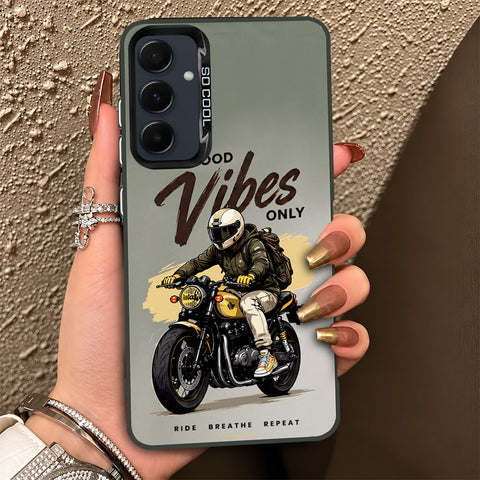 Samsung Galaxy A35 Cover - Beyond The Asphalt Series - Lightweight Frosted Pearl Finish Anti-Fingerprint Shockproof Soft Borders Case