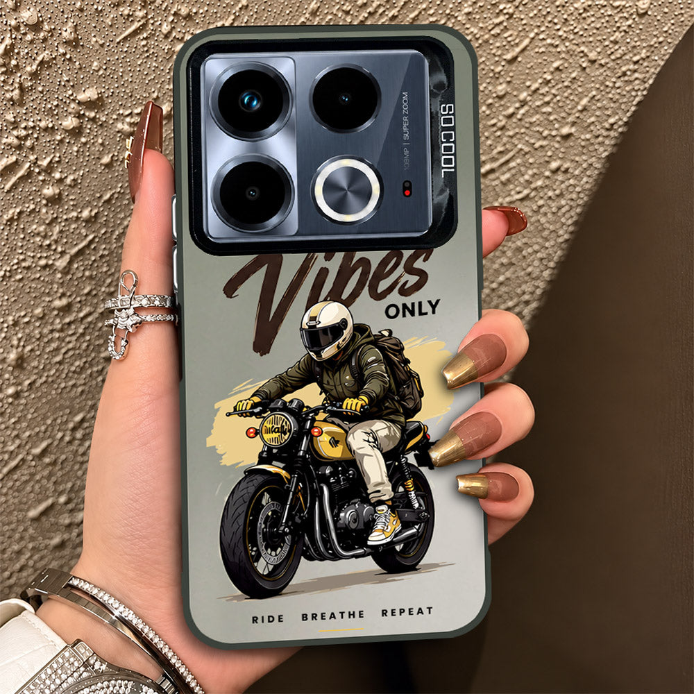 Infinix Note 40 Cover - Beyond The Asphalt Series - Lightweight Frosted Pearl Finish Anti-Fingerprint Shockproof Soft Borders Case