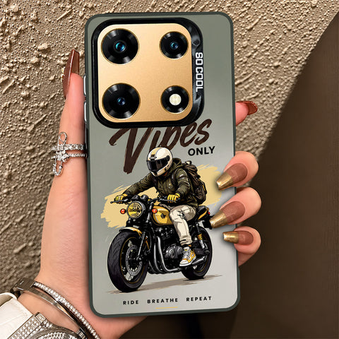 Infinix Note 30 Pro Cover - Beyond The Asphalt Series - Lightweight Frosted Pearl Finish Anti-Fingerprint Shockproof Soft Borders Case