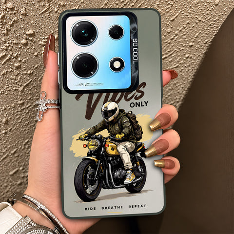 Infinix Note 30 Cover - Beyond The Asphalt Series - Lightweight Frosted Pearl Finish Anti-Fingerprint Shockproof Soft Borders Case