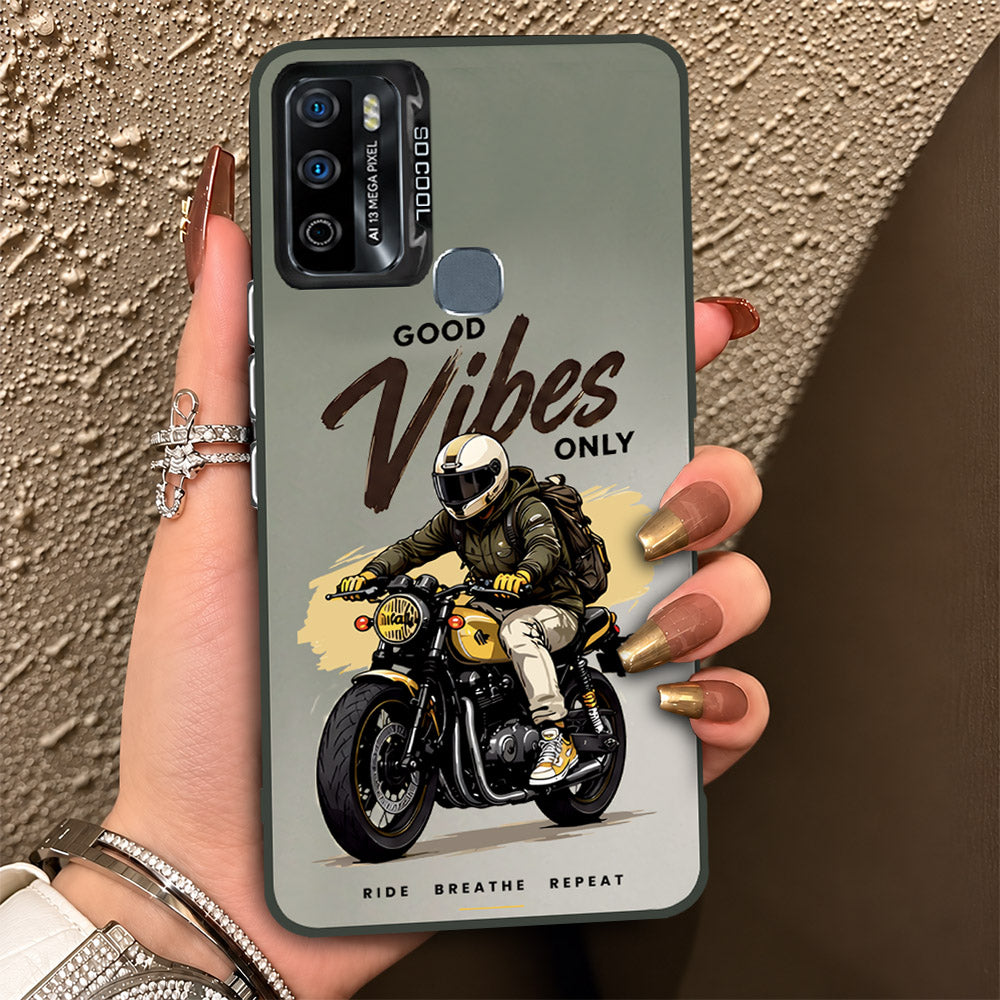 Infinix Hot 9 Play Cover - Beyond The Asphalt Series - Lightweight Frosted Pearl Finish Anti-Fingerprint Shockproof Soft Borders Case