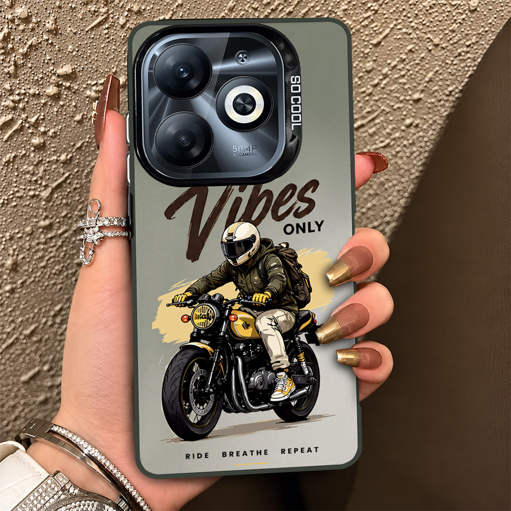 Infinix Hot 40i Cover - Beyond The Asphalt Series - Lightweight Frosted Pearl Finish Anti-Fingerprint Shockproof Soft Borders Case