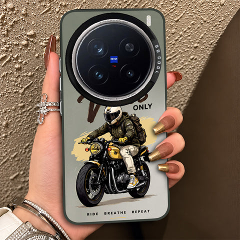 Vivo X200 Pro Cover - Beyond The Asphalt Series - Lightweight Frosted Pearl Finish Anti-Fingerprint Shockproof Soft Borders Case