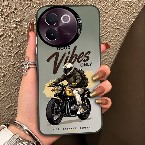 Vivo V30e Cover - Beyond The Asphalt Series - Lightweight Frosted Pearl Finish Anti-Fingerprint Shockproof Soft Borders Case