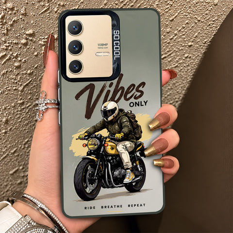 Vivo V23 5G Cover - Beyond The Asphalt Series - Lightweight Frosted Pearl Finish Anti-Fingerprint Shockproof Soft Borders Case