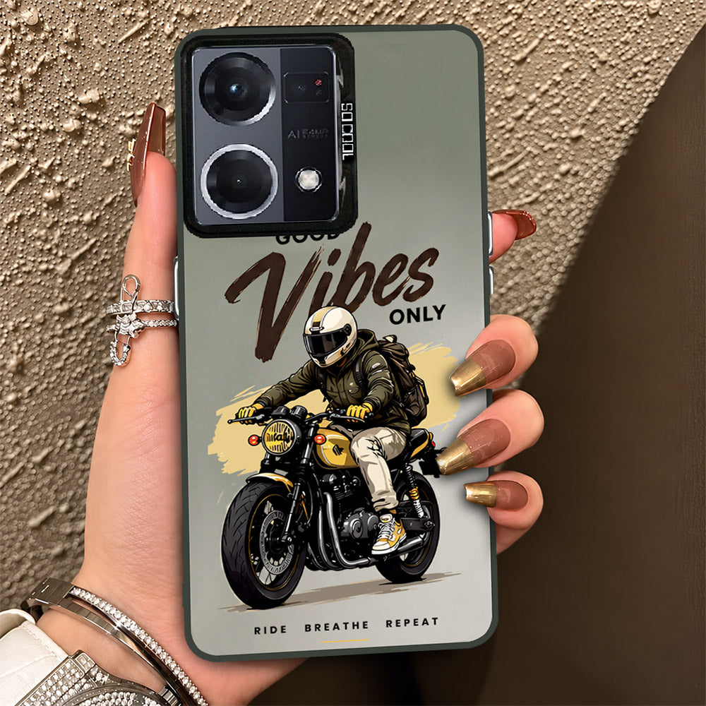 Oppo F21 Pro 4G Cover - Beyond The Asphalt Series - Lightweight Frosted Pearl Finish Anti-Fingerprint Shockproof Soft Borders Case
