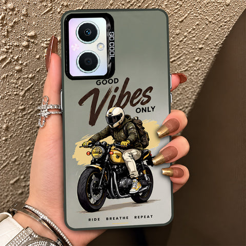 Oppo A96 5G Cover - Beyond The Asphalt Series - Lightweight Frosted Pearl Finish Anti-Fingerprint Shockproof Soft Borders Case