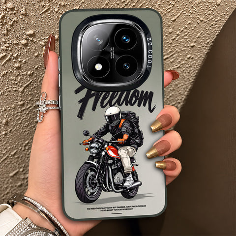 Xiaomi Redmi Note 14 Pro 5G Cover - Beyond The Asphalt Series - Lightweight Frosted Pearl Finish Anti-Fingerprint Shockproof Soft Borders Case