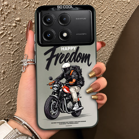 Xiaomi Redmi K70E Cover - Beyond The Asphalt Series - Lightweight Frosted Pearl Finish Anti-Fingerprint Shockproof Soft Borders Case