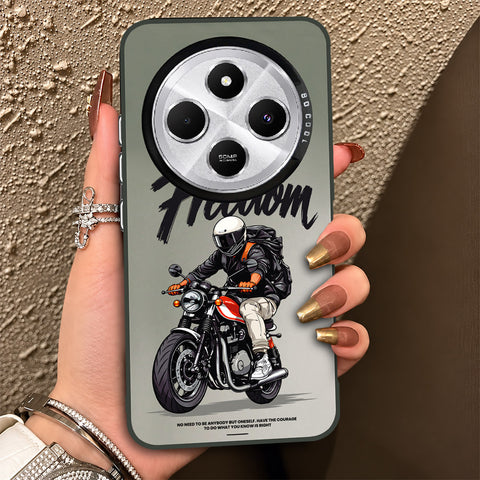 Xiaomi Redmi A4 Cover - Beyond The Asphalt Series - Lightweight Frosted Pearl Finish Anti-Fingerprint Shockproof Soft Borders Case