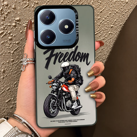 Realme C61 Cover - Beyond The Asphalt Series - Lightweight Frosted Pearl Finish Anti-Fingerprint Shockproof Soft Borders Case