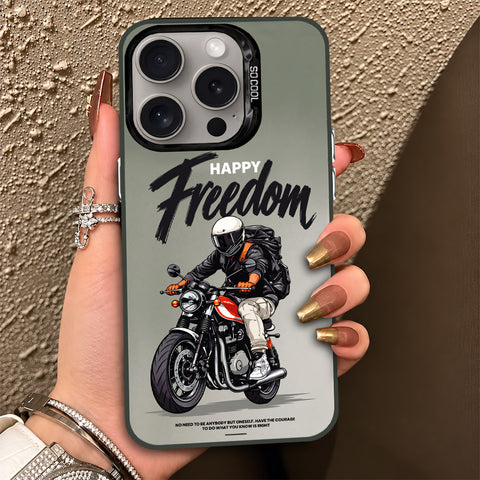 iPhone 15 Pro Cover - Beyond The Asphalt Series - Lightweight Frosted Pearl Finish Anti-Fingerprint Shockproof Soft Borders Case