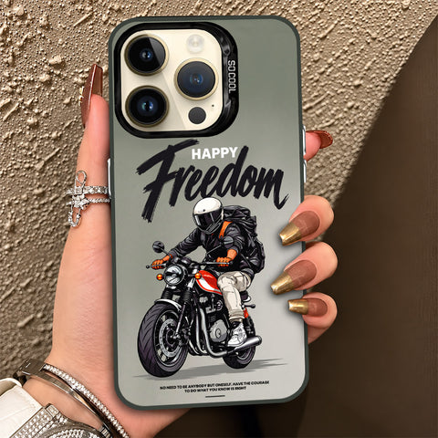 iPhone 14 Pro Max Cover - Beyond The Asphalt Series - Lightweight Frosted Pearl Finish Anti-Fingerprint Shockproof Soft Borders Case