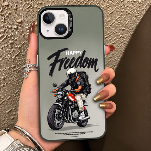 iPhone 14 Plus Cover - Beyond The Asphalt Series - Lightweight Frosted Pearl Finish Anti-Fingerprint Shockproof Soft Borders Case