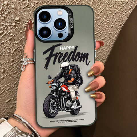 iPhone 13 Pro Cover - Beyond The Asphalt Series - Lightweight Frosted Pearl Finish Anti-Fingerprint Shockproof Soft Borders Case