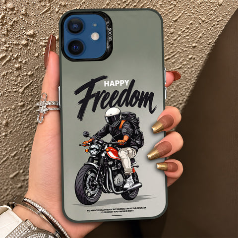 iPhone 12 Cover - Beyond The Asphalt Series - Lightweight Frosted Pearl Finish Anti-Fingerprint Shockproof Soft Borders Case