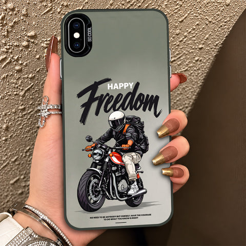 iPhone XS Max Cover - Beyond The Asphalt Series - Lightweight Frosted Pearl Finish Anti-Fingerprint Shockproof Soft Borders Case