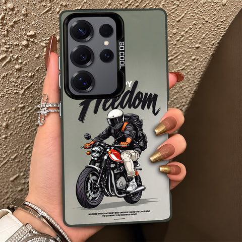 Samsung Galaxy S25 Ultra Cover - Beyond The Asphalt Series - Lightweight Frosted Pearl Finish Anti-Fingerprint Shockproof Soft Borders Case