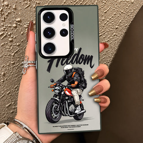 Samsung Galaxy S23 Ultra 5G Cover - Beyond The Asphalt Series - Lightweight Frosted Pearl Finish Anti-Fingerprint Shockproof Soft Borders Case