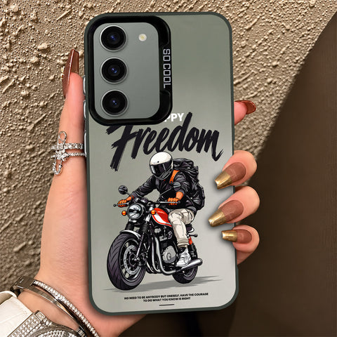 Samsung Galaxy S23 5G Cover - Beyond The Asphalt Series - Lightweight Frosted Pearl Finish Anti-Fingerprint Shockproof Soft Borders Case