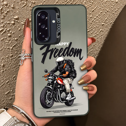 Samsung Galaxy A36 Cover - Beyond The Asphalt Series - Lightweight Frosted Pearl Finish Anti-Fingerprint Shockproof Soft Borders Case