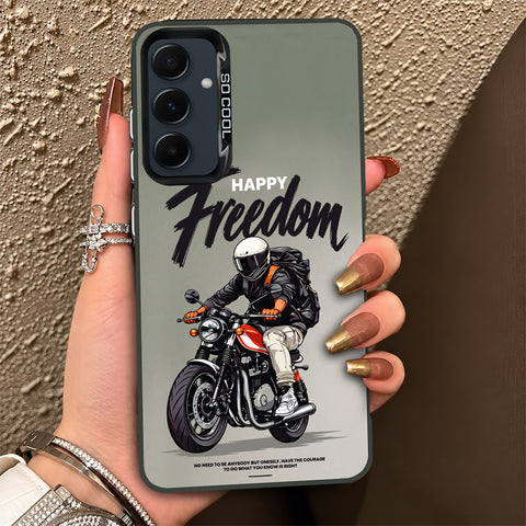 Samsung Galaxy A35 Cover - Beyond The Asphalt Series - Lightweight Frosted Pearl Finish Anti-Fingerprint Shockproof Soft Borders Case