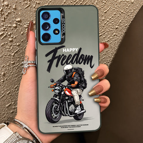 Samsung Galaxy A52 Cover - Beyond The Asphalt Series - Lightweight Frosted Pearl Finish Anti-Fingerprint Shockproof Soft Borders Case