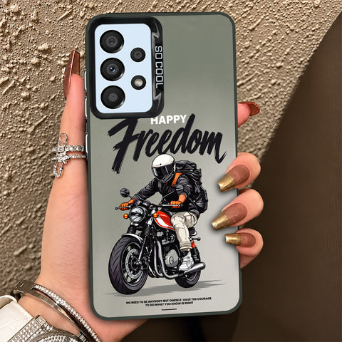 Samsung Galaxy A33 5G Cover - Beyond The Asphalt Series - Lightweight Frosted Pearl Finish Anti-Fingerprint Shockproof Soft Borders Case