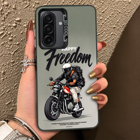 Samsung Galaxy M17 Cover - Beyond The Asphalt Series - Lightweight Frosted Pearl Finish Anti-Fingerprint Shockproof Soft Borders Case