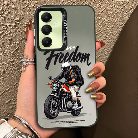 Samsung Galaxy F14 4G Cover - Beyond The Asphalt Series - Lightweight Frosted Pearl Finish Anti-Fingerprint Shockproof Soft Borders Case