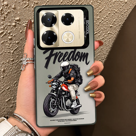 Infinix Note 40 Pro Plus Cover - Beyond The Asphalt Series - Lightweight Frosted Pearl Finish Anti-Fingerprint Shockproof Soft Borders Case