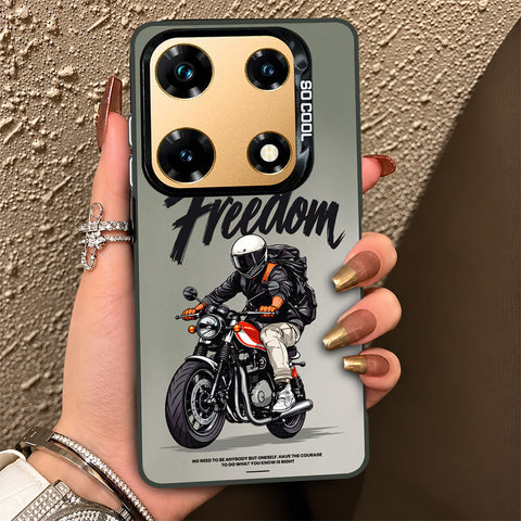 Infinix Note 30 Pro Cover - Beyond The Asphalt Series - Lightweight Frosted Pearl Finish Anti-Fingerprint Shockproof Soft Borders Case