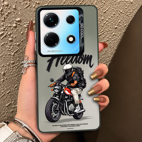 Infinix Note 30 Cover - Beyond The Asphalt Series - Lightweight Frosted Pearl Finish Anti-Fingerprint Shockproof Soft Borders Case