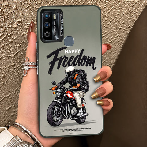 Infinix Hot 9 Play Cover - Beyond The Asphalt Series - Lightweight Frosted Pearl Finish Anti-Fingerprint Shockproof Soft Borders Case