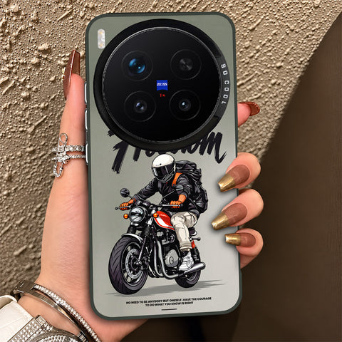 Vivo X300 Pro Cover - Beyond The Asphalt Series - Lightweight Frosted Pearl Finish Anti-Fingerprint Shockproof Soft Borders Case